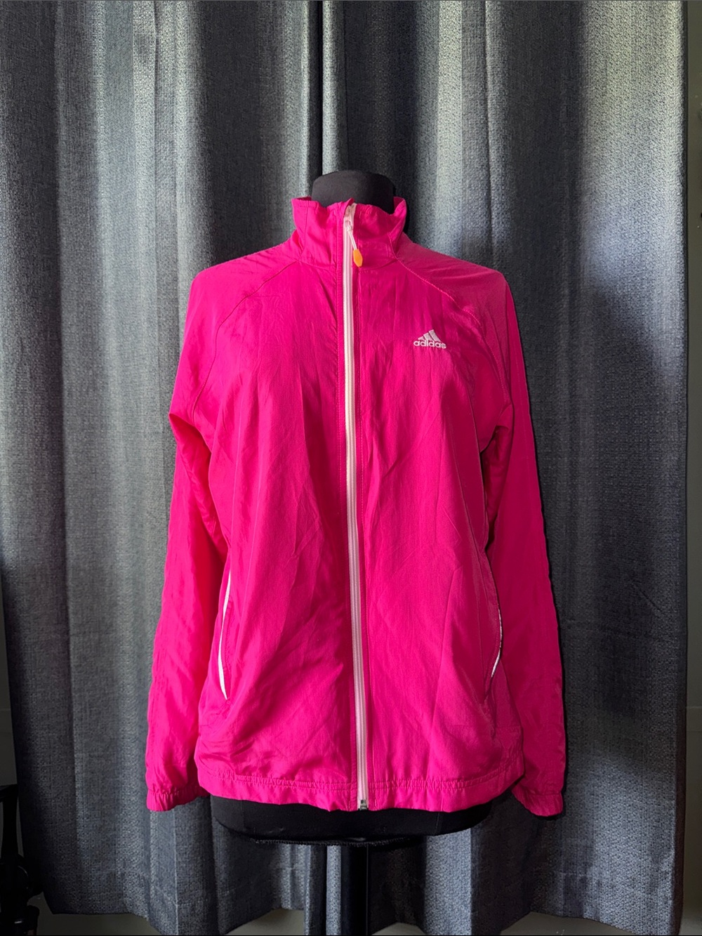 adidas Women's Hot Pink Full-Zip Utility Jacket